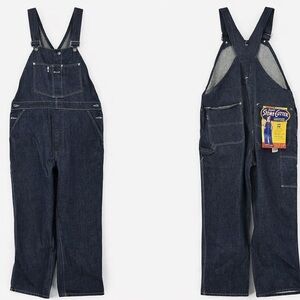40S DEADSTOCK UNIVERSAL SANFORIZED STONE CUTTER OVERALLS premium denim 42 X 34